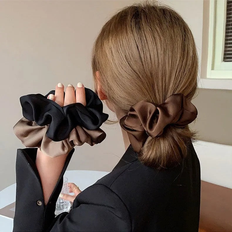 Silk Bloom Scrunchies