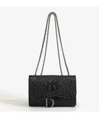 Dusk Croc Luxe Chain Bag