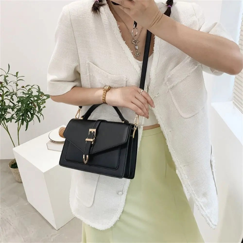 Elva Buckle Crossbody Bag