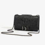 Dusk Croc Luxe Chain Bag