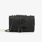 Dusk Croc Luxe Chain Bag