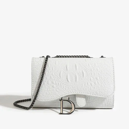 Dusk Croc Luxe Chain Bag
